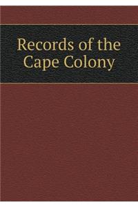 Records of the Cape Colony