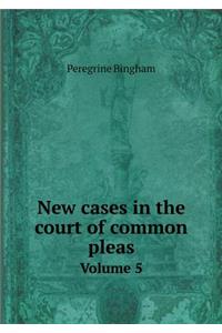 New cases in the court of common pleas Volume 5