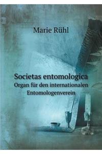 Societas Entomologica Organ Für Den Internationalen Entomologenverein