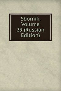 SBORNIK VOLUME 29 RUSSIAN EDITION