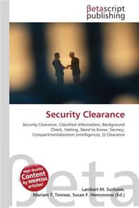 Security Clearance