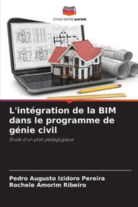 L'intégration de la BIM dans le programme de génie civil