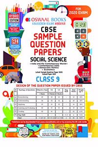 Oswaal CBSE Sample Question Paper Class 9 Social Science Book (For March 2020 Exam)