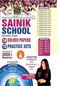 SAINIK CLASS 6 SOLVED PAPER & PRACTICE SETS (English Medium)