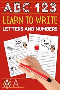 Learn to Write Letters and Numbers