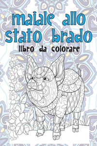 Maiale allo stato brado - Libro da colorare