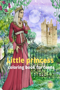 Little princess coloring book for teens