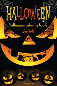 Halloween Coloring Books for Kids Ages 4-8