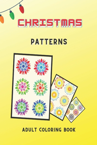 Christmas Patterns Adult Coloring Book