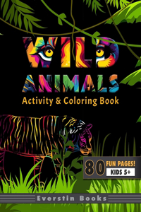 Wild Animals Activity & Coloring Book