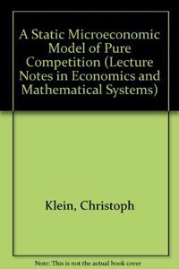 Static Microeconomic Model of Pure Competition