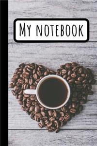 My Hearted Coffee Notebook
