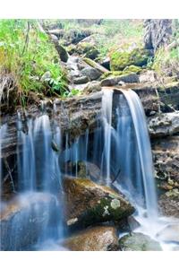 Waterfall Rocks Scenery Nature Journal Notebook