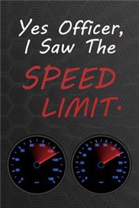 Yes Officer, I Saw The Speed Limit.