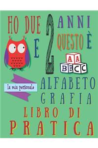 Ho due 2 anni e questo è la mia personale alfabeto grafia libro di pratica