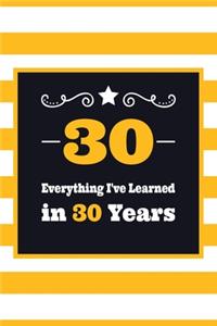 30 Everything I've Learned in 30 Years