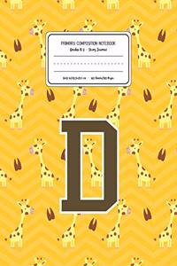 Primary Composition Notebook Grades K-2 Story Journal D