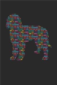 Goldendoodle Journal - Goldendoodle Notebook 'Word Cloud' - Gift for Goldendoodle Lovers