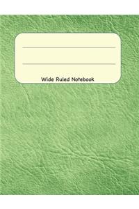 Wide Ruled Notebook: 8.5 x 11 Journal 100 Pages