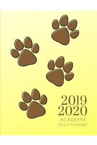 2019-2020 Academic Planner With Hours Puppy Dog Gratitude Daily Organizer