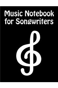Music Notebook For Songwriters