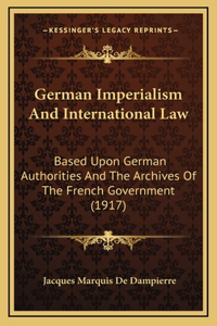 German Imperialism And International Law