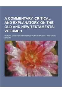 A Commentary, Critical and Explanatory, on the Old and New Testaments Volume 1