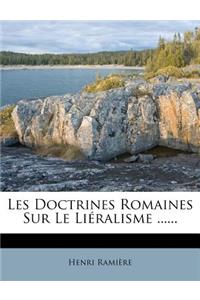 Les Doctrines Romaines Sur Le Lieralisme ......