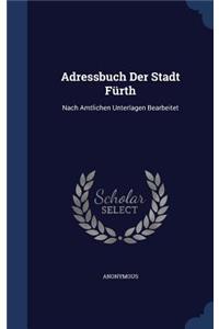 Adressbuch Der Stadt Fürth