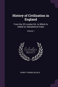 History of Civilization in England