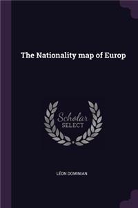 Nationality map of Europ
