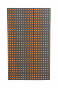 Grey on Orange (Quadro) B5 Lined Notebook