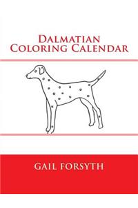 Dalmatian Coloring Calendar
