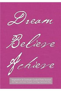 Inspiration & Gratitude Guided Daily Journal 362 Pages with Daily Prompts Two Page Spread per Day