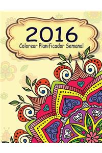 2016 Colorear Planificador Semanal