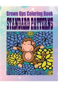 Grown Ups Coloring Book Standard Patterns Mandalas