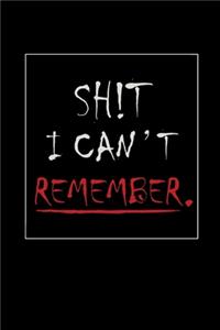 shit I can't remember notebook