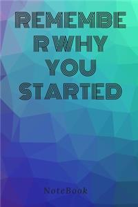 Quote Remember Why You Started