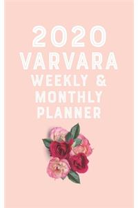 VARVARA planner 2020-2021, planner calendar 2020 for VARVARA Monthly Weekly 2020 Planner A beautiful