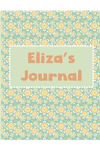 Eliza's Journal: Notebook with 30 Pages of Handwriting and Sketch Paper for Preschool Children and Young Students, 8.5" x 11"