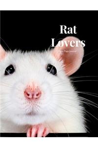 Rat Lovers 100 page Journal