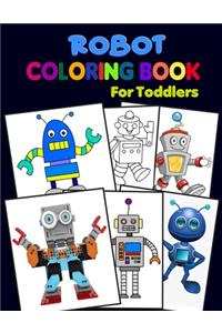 Robot Coloring Book For Toddlers.