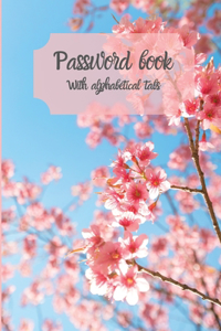 Password book with Alphabetical tabs