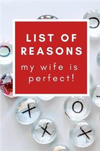 List of Reasons My Wife Is Perfect!