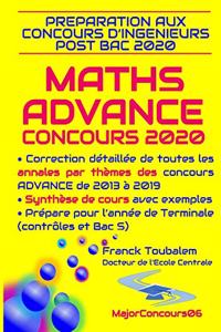 Préparation aux concours post-bac ADVANCE 2020 MATHS