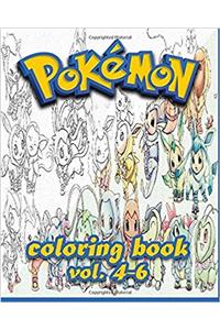 Pokemon Coloring Books Coloring Book Vol.4-6