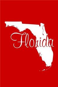Florida - Red Lined Notebook with Margins