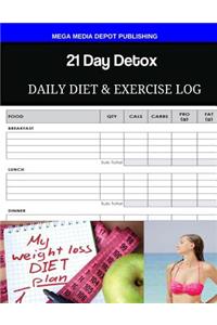 21 Day Detox Daily Diet & Exercise Log