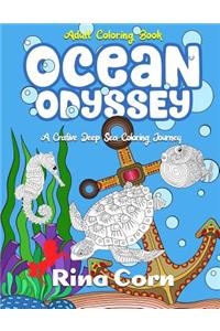Ocean Odyssey Adult Coloring Book