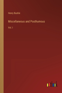 Miscellaneous and Posthumous